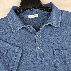 Alex Mill Blue Polo Shirt